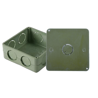 Caja Cuadrada y Tapa para Tubería PVC Conduit de 1". - AMANCO-WAVIN