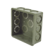 Caja Cuadrada  de 1/2" - 3/4" para PVC Conduti Pesado. AMANCO-WAVIN - Vista 2