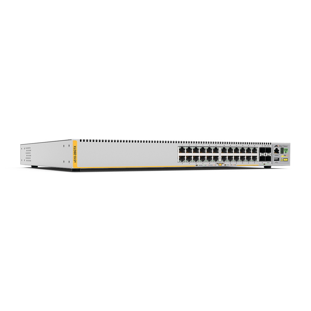 Switch Stackeable Capa 3, 24 puertos 10/100/1000 Mbps + 4 puertos SFP+ 10 G, fuente redundante | SIERRA STORE
