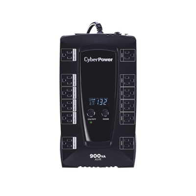 UPS de 900 VA/480 W, Topología Línea Interactiva, Entrada 120 Vca NEMA 5-15P, Tipo Gabinete Compacto, Con 12 Tomas NEMA 5-...