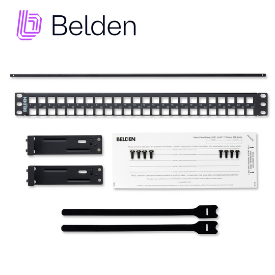 BELDEN - AX103121 - PATCH PANEL KEYCONNECT CAT6/CAT6A BELDEN AX103121 / NEGRO / 48 PUERTOS / 1UR / MODULAR/VACIO / PIEZA