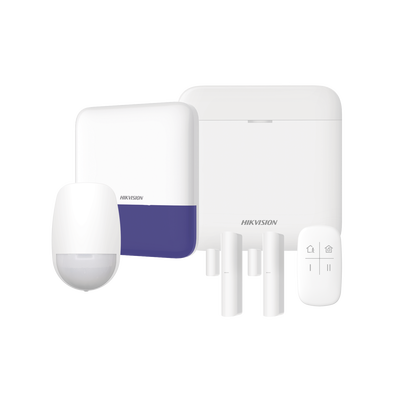 (AX PRO) KIT de Alarma AX PRO / Incluye: 1 Hub con bateria de respaldo / 1 Sensores PIR / 2 Contactos Magnéticos / 1 Contr...