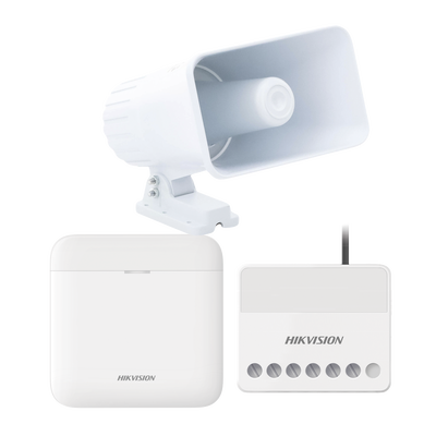 (AXPRO) KIT de alarma AX PRO con sirena cableada 30W / Incluye: 1 Hub con Batería de respaldo / 1 Sirena Cableada de 30 Wa...