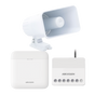 (AXPRO) KIT de alarma AX PRO con sirena cableada 30W / Incluye: 1 Hub con Bat...