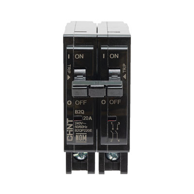 Interruptor Termomagnético Enchufable, Serie: B2Q, 2P, 20A, 240V (SKU:1002279) | SIERRA STORE CHINT - Vista 2
