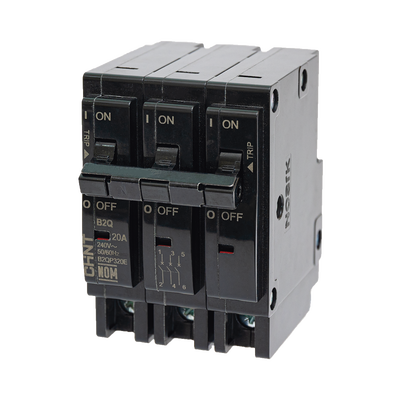 MCB - Interruptor Termomagnético Enchufable, Serie: B2Q, 3P, 15A, 240V (SKU:1002294) - CHINT