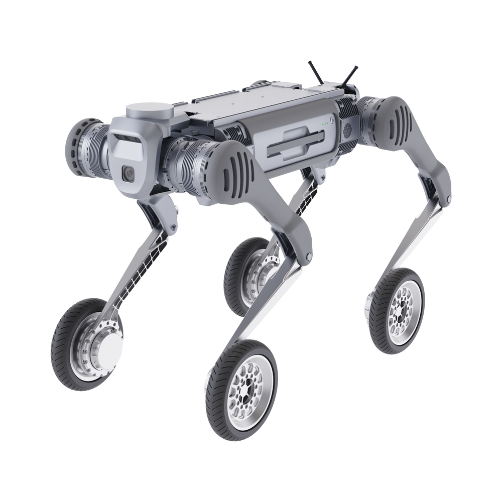 UNITREE - B2W - Perro Robot Biónico Para Inspección / Inteligencia Artificial / Reconocimiento De Humanos / Incluye 1 Control Remoto / Tareas
