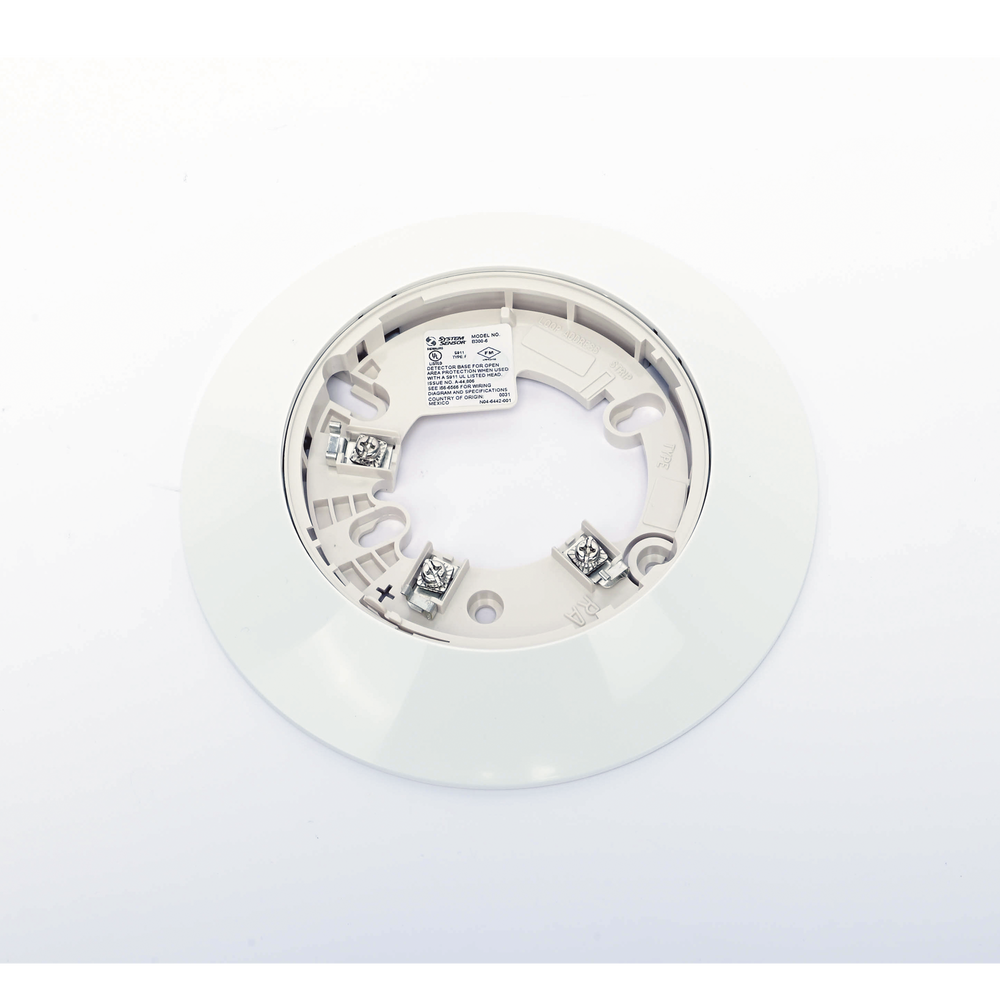 Base para Detector / 6 Pulgadas (15.24 cm) / Paquete 10 Piezas / Color Blanco / Compatible Notifier, Farenhyt, Silent Knight, Fire-Lite | SIERRA STORE