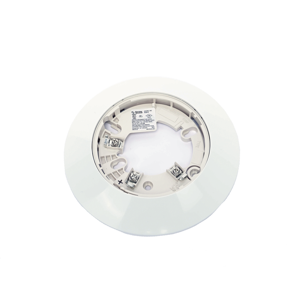 Base para Detector / 6 Pulgadas (15.24 cm) / Paquete 10 Piezas / Color Blanco / Compatible Notifier, Farenhyt, Silent Knight, Fire-Lite | SIERRA STORE