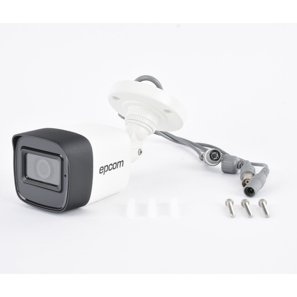 Cámara Bala TURBOHD / 5 Megapixel / Gran Angular 85.5° / Lente 2.8 mm / IR EXIR 30 m (98.4 ft) / IP67 / 4 Tecnologías / Audio por | SIERRA STORE