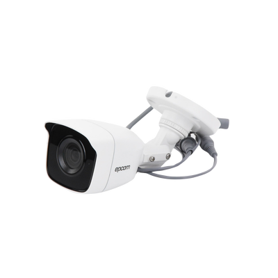 Bala TURBOHD 5 Megapíxel / Lente 2.8mm (85° de Visión) / Exterior IP66 / IR EXIR 20 mts / TVI-AHD-CVI-CVBS / Metal EPCOM P...
