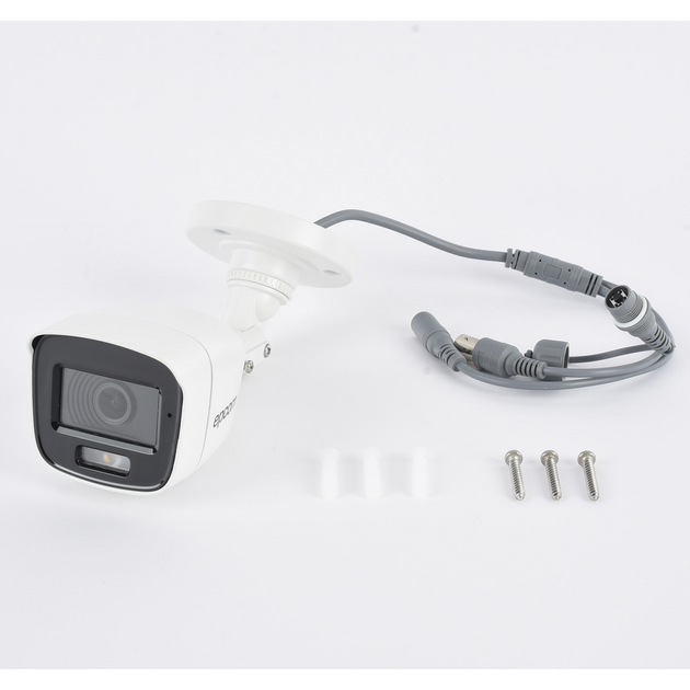 Cámara Bala TURBOHD / 2 Megapixel / Color 24/7 / Luz Blanca 20 m (65.6 ft) / Micrófono Integrado / IP66 / Metal | SIERRA STORE