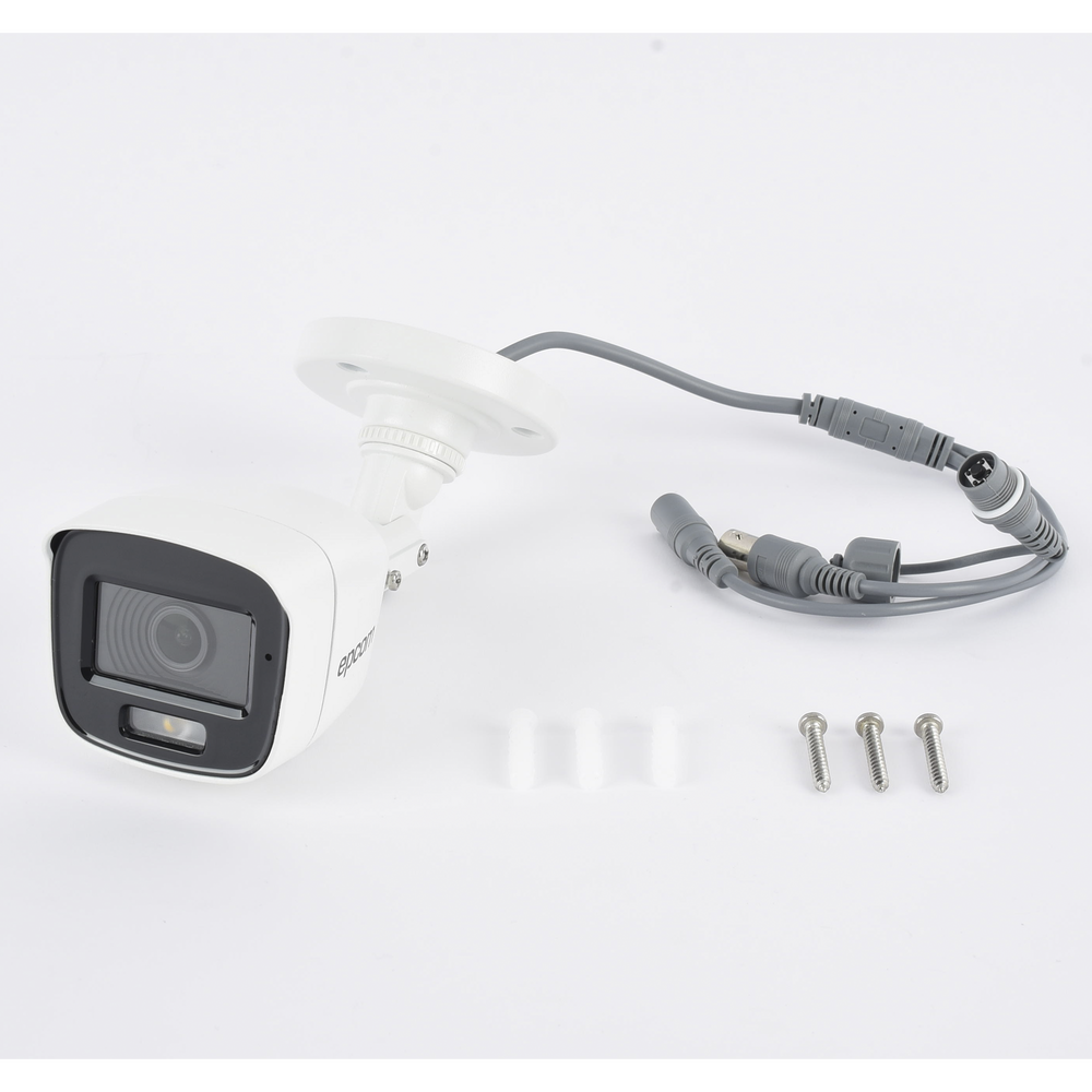 Cámara Bala TURBOHD / 2 Megapixel / Color 24/7 / Luz Blanca 20 m (65.6 ft) / Micrófono Integrado / IP66 / Metal | SIERRA STORE