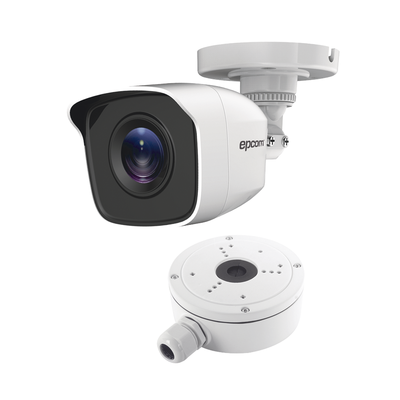 KIT de Bala TURBOHD 2 Megapixel (1080p) + Caja de Conexión / Exterior IP66 / TVI-AHD-CVI-CVBS - EPCOM PROFESSIONAL