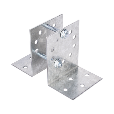 Base Multiposición para postes de paso o esquina en cercos electricos 100% Acero galvanizado. - EPCOM INDUSTRIAL