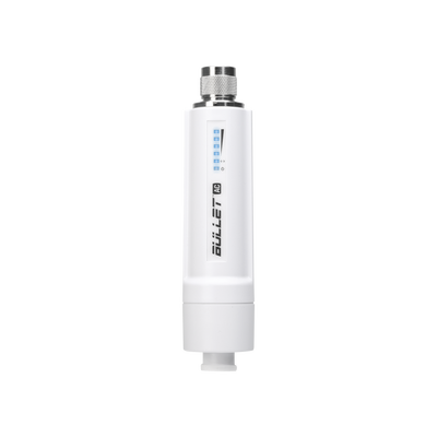 Radio Doble Banda Bullet airMAX AC hasta 160 Mbps en 2.4 GHz (2412-2472 MHz) o 300 Mbps en 5 GHz (5150-5875 MHz) - UBIQUITI