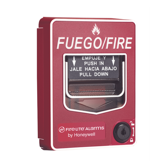 Estación Manual de Incendio / Direccionable / Doble Acción / Texto en Español / Montaje Superficial o Empotrado | SIERRA STORE