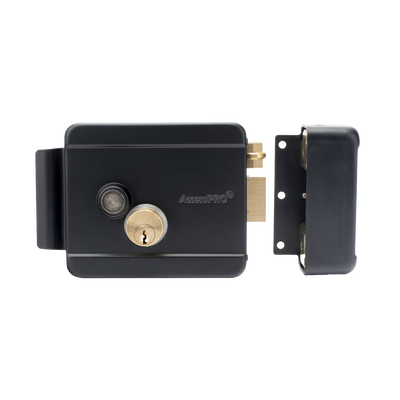 Cerradura Eléctrica con Botón de Salida / Incluye Llave  / Exterior / Derecha / Color Negro ACCESSPRO - Vista 2