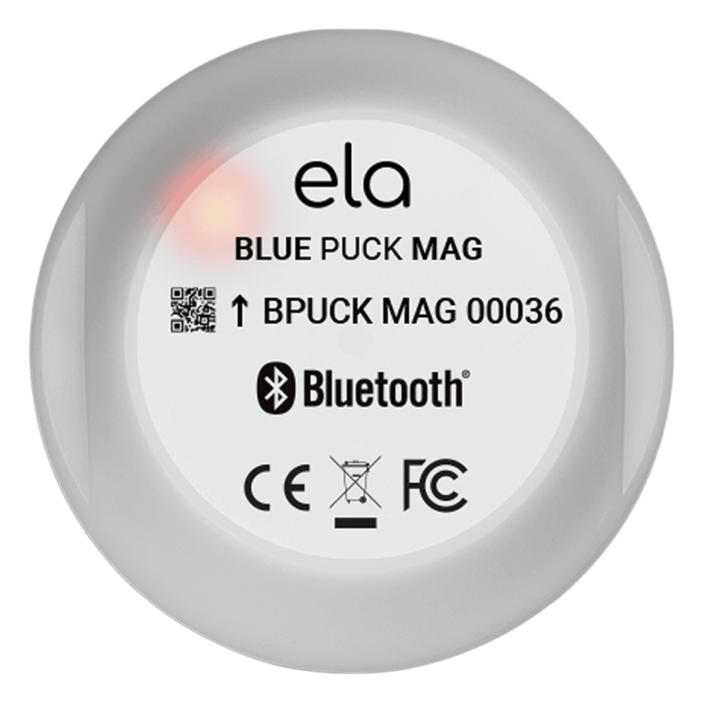 ELA Innovation - BLUEPUCKMAGKIT - Kit Sensor Bluetooth / Magnético IP68 / BLE 4.0/4.2 / Alcance 500m (1640 ft) / Autonomía 14 años / -30°C a +70°C
