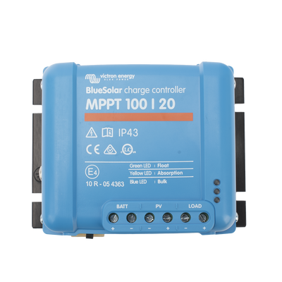 BlueSolar MPPT 100/20. Controlador Solar MPPT 20A, Voltaje Selección Automática: 12/24/48 Vcc. | SIERRA STORE VICTRON ENERGY 