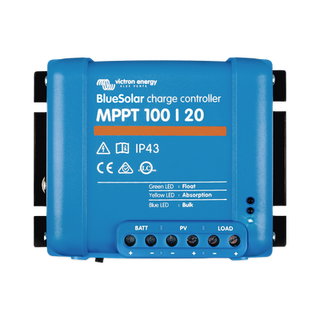 BlueSolar MPPT 100/20. Controlador Solar MPPT 20A, Voltaje Selección Automática: 12/24/48 Vcc. - VICTRON ENERGY