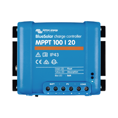 BlueSolar MPPT 100/20. Controlador Solar MPPT 20A, Voltaje Selección Automática: 12/24/48 Vcc. - VICTRON ENERGY