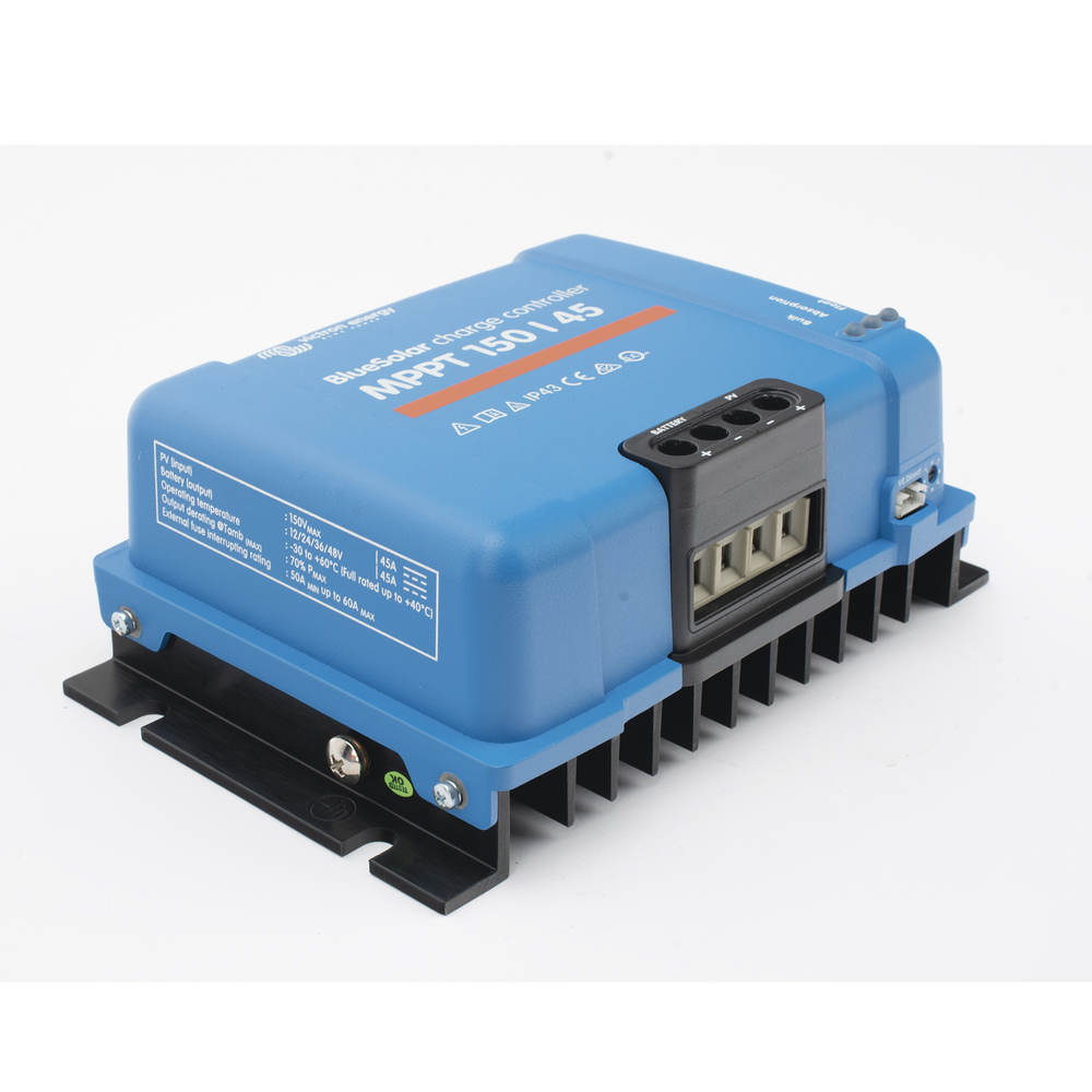 BlueSolar MPPT 150/45. Controlador Solar MPPT 45A, Voltaje Selección Automática: 12/24/36/48 Vcc. | SIERRA STORE