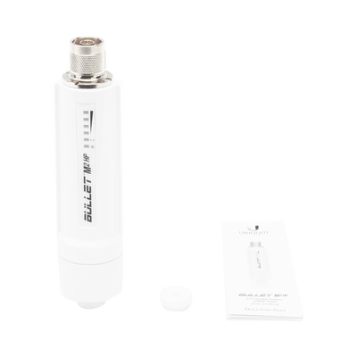 Radio airMAX Bullet-M2HP, hasta 100 Mbps, frecuencia de 2 GHz (2412 - 2472 GHz), No incluye adaptador PoE UBIQUITI - Vista 5
