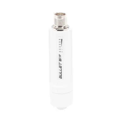 Radio airMAX Bullet-M2HP, hasta 100 Mbps, frecuencia de 2 GHz (2412 - 2472 GHz), No incluye adaptador PoE UBIQUITI - Vista 2