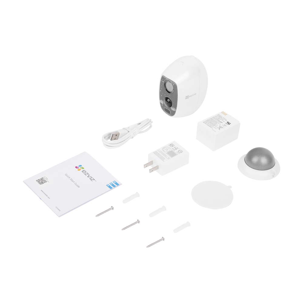 Cámara IP Wi-Fi / Con Batería Recargable (Cero Cables) / 2 Megapíxel  / Sensor PIR /  Uso en Exterior Con Protección / Grabación en la | SIERRA STORE
