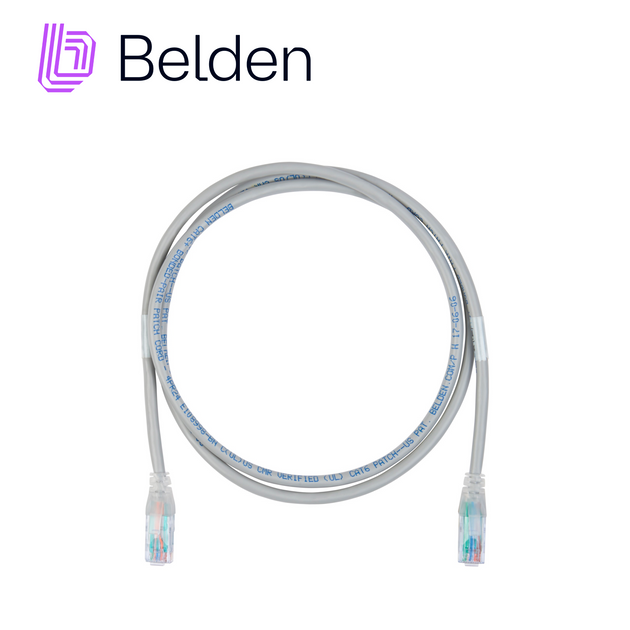 BELDEN - C6D1104001 - PATCH CORD DIAMETRO REDUCIDO UTP CAT6+ BELDEN C6D1104001 / INTERIOR / AMARILLO / 4 PARES / 28 AWG / FORRO PVC / CMR / 1 PIES 0.3 METROS