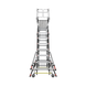 Escalera de Fibra de Vidrio  con Jaula de 8'-14' (2.44 - 4.27 m). Con Ajuste en Ruedas (RATCHET™ Leveler) (SKU:18515-817)....