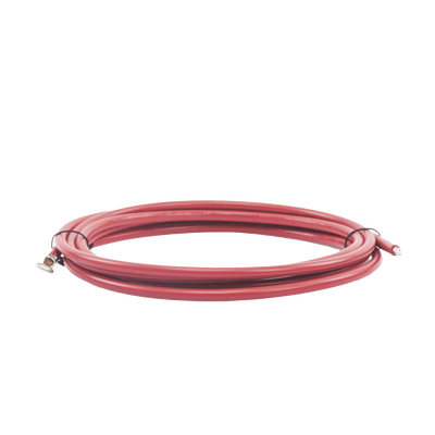 Cable para Controlador 3.0 m, Rojo, Calibre 8 AWG con Terminal de Ojo en un Extremo - EPCOM POWERLINE