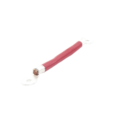 Cable para Baterías, 0.2 m, rojo, Calibre 2 AWG con Terminales de Ojo en Ambos Extremos - EPCOM POWERLINE