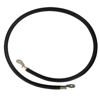 Cable para Baterías, 1 m, Negro, Calibre 2 AWG con Terminales de Ojo en Ambos Extremos - EPCOM POWERLINE