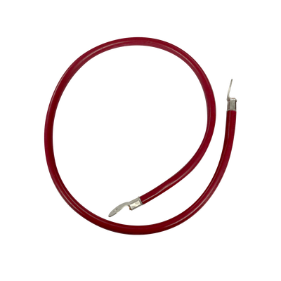 Cable para Baterías  1 m, Rojo, Calibre 2 AWG con Terminales de Ojo en Ambos Extremos - EPCOM POWERLINE