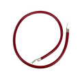 Cable para Baterías  1 m, Rojo, Calibre 2 AWG con Terminales de Ojo en Ambos Extremos - EPCOM POWERLINE