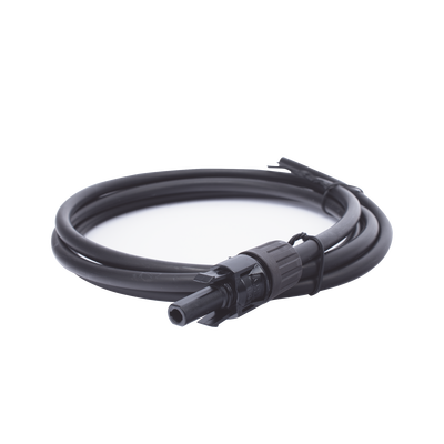 Cable Fotovoltaico 1.5 m, Negro, Calibre 10 AWG con Terminal MC4-H en un Extremo EPCOM POWERLINE - Vista 2