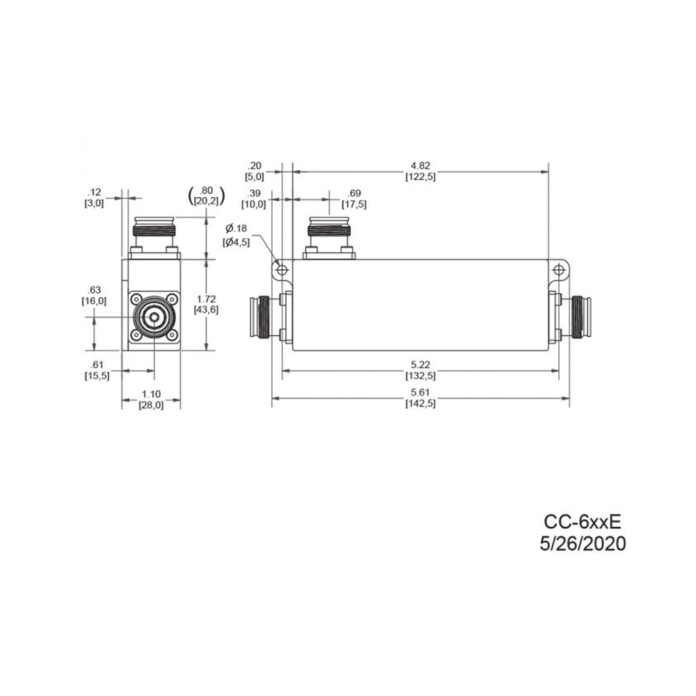 Acoplador direccional / 7dB / 617-5925MHz / 300W / -161dBc PIM / 4.3-10 IP67 | SIERRA STORE