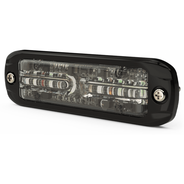 ECCO - CD3802RW-NL-C3C - CD3 Connect Luz Auxiliar de 12 LED, Rojo/Blanco,  Lente Transaprente, Bisel Negro