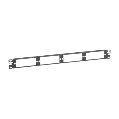 Patch Panel de Fibra Óptica, Para 4 Placas Acopladoras FAP o FMP, Color Negro, 1UR - PANDUIT