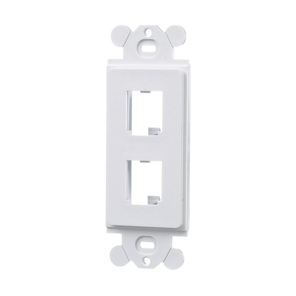 PANDUIT CFG2WH - Marco de Módulo Dúplex / 2 Espacios Mini-Com / Para Placas GFCI Estándar / Color Blanco | SIERRA STORE