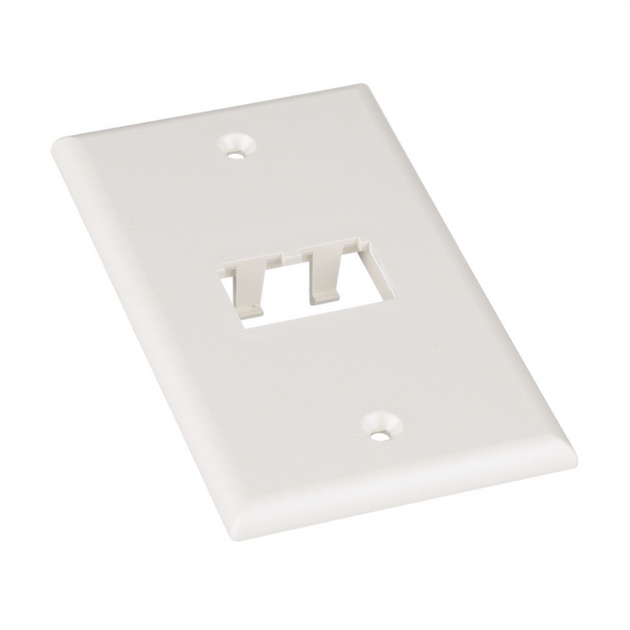 PANDUIT CFP2IW - Placa de Pared Vertical / 2 Puertos Mini-Com / 69.8 x 114.3 mm / 2.75 x 4.5 pulg. / Blanco Mate / ABS | SIERRA STORE