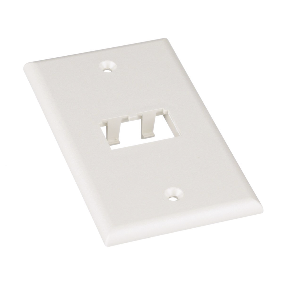 PANDUIT CFP2IW - Placa de Pared Vertical / 2 Puertos Mini-Com / 69.8 x 114.3 mm / 2.75 x 4.5 pulg. / Blanco Mate / ABS | SIERRA STORE