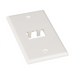 PANDUIT CFP2IW - Placa de Pared Vertical / 2 Puertos Mini-Com / 69.8 x 114.3 mm / 2.75 x 4.5 pulg. / Blanco Mate / ABS | SIERRA STORE