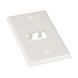 PANDUIT CFP2IW - Placa de Pared Vertical / 2 Puertos Mini-Com / 69.8 x 114.3 mm / 2.75 x 4.5 pulg. / Blanco Mate / ABS | SIERRA STORE
