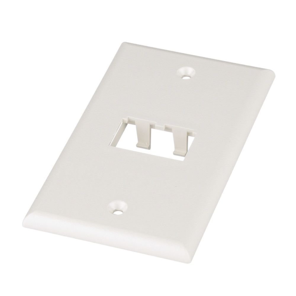 PANDUIT CFP2IW - Placa de Pared Vertical / 2 Puertos Mini-Com / 69.8 x 114.3 mm / 2.75 x 4.5 pulg. / Blanco Mate / ABS | SIERRA STORE
