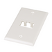 PANDUIT CFP2IW - Placa de Pared Vertical / 2 Puertos Mini-Com / 69.8 x 114.3 mm / 2.75 x 4.5 pulg. / Blanco Mate / ABS | SIERRA STORE