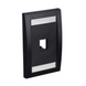 PANDUIT CFPE1BLY - Placa de Pared Vertical / 1 Puerto Mini-Com / Espacio para Etiquetas / ABS Negro | SIERRA STORE