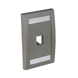 PANDUIT CFPE1IGY - Placa de Pared Vertical / 1 Puerto Mini-Com / 69.8 x 114.3 mm / 2.75 x 4.5 pulg. / Color Gris / Perfil Elevado | SIERRA STORE
